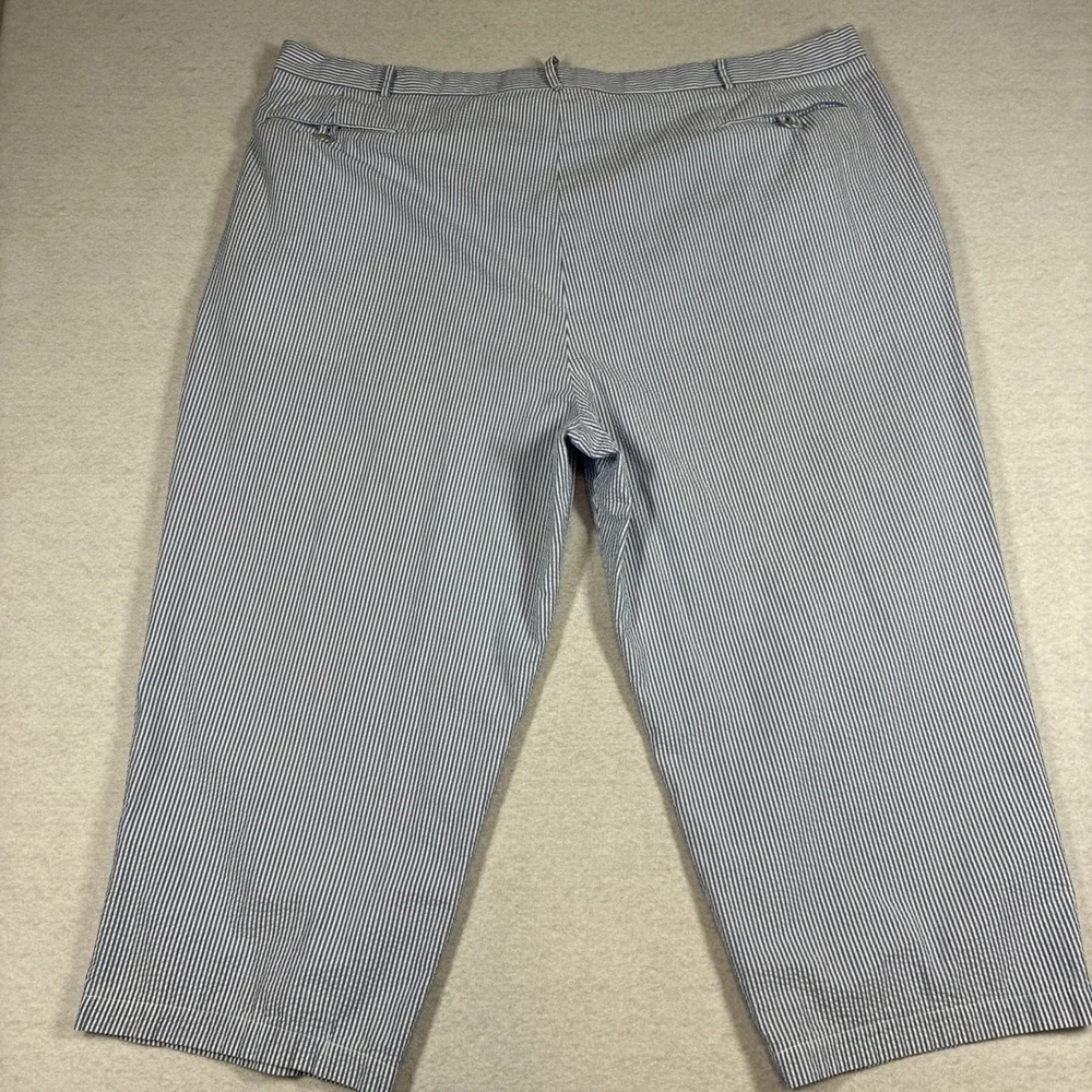 Vintage Polo Ralph Lauren Seersucker Pants Hemmed 50x24 Mens Nautical Coastal
